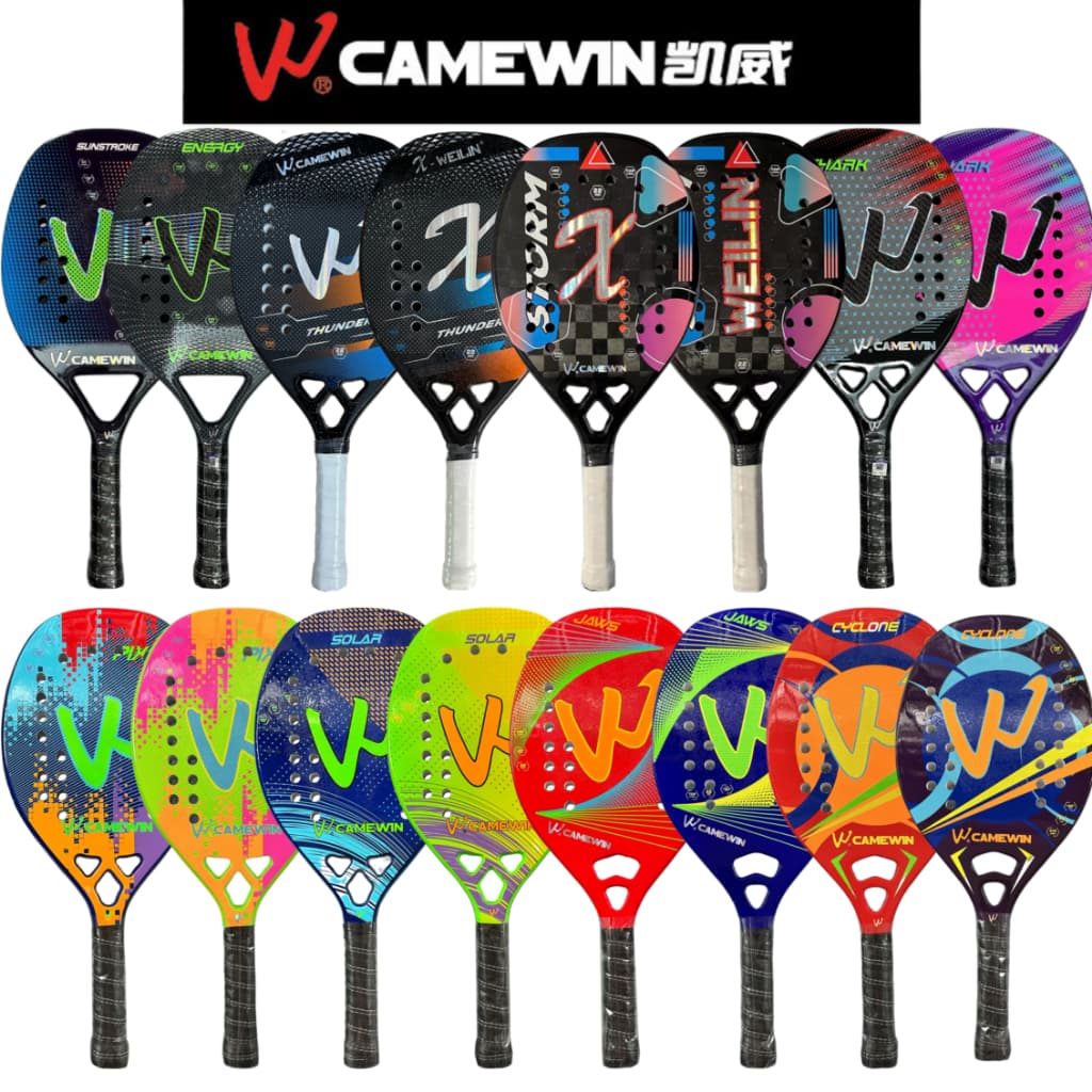 Originais Camewin Raquete De Beach Tennis Dos Homens De Carbono Completa Profissional EVA Rosto Praiatenis Raquetes Adulto Unisex Padel