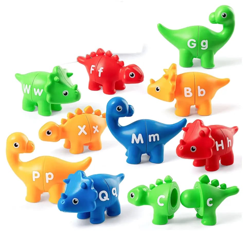 Crianças Dinossauro Montessori Carta Corresponde Padrão de Cognição Conjunto de Auxílios ao Ensino de Iluminação