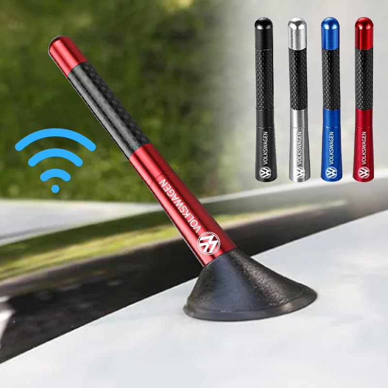 1pcs Rádio De Fibra De Carbono Para Carro Aéreo Antena FM/AM De Sinal Melhorado Volkswagen Polo 4 5 6 7 Golf T5 VW Jetta Passat B5 B6 Tiguan Arteon Atlas