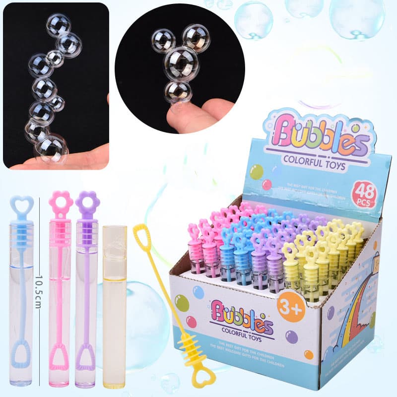 Novo Criativo Mini Stick Soprador De Bolhas Portátil Para Crianças Estudantes Brinquedo Fofo