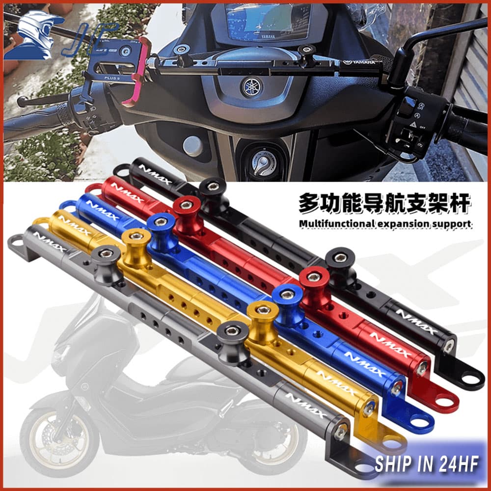 Para YAMAHA NMAX V1 V2 125 155 Acessórios CNC Multifuncional Guiador Equilíbrio Barra Transversal Suporte Do Telefone GP