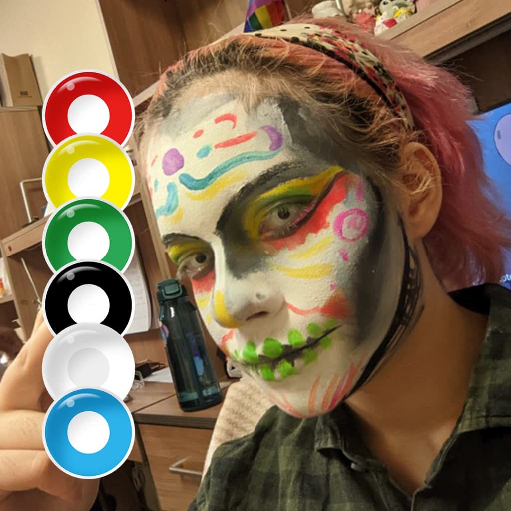 Magister Cosplay Lentes De Contato Para o Halloween Festa Olhos Grandes Anime Maquiagem