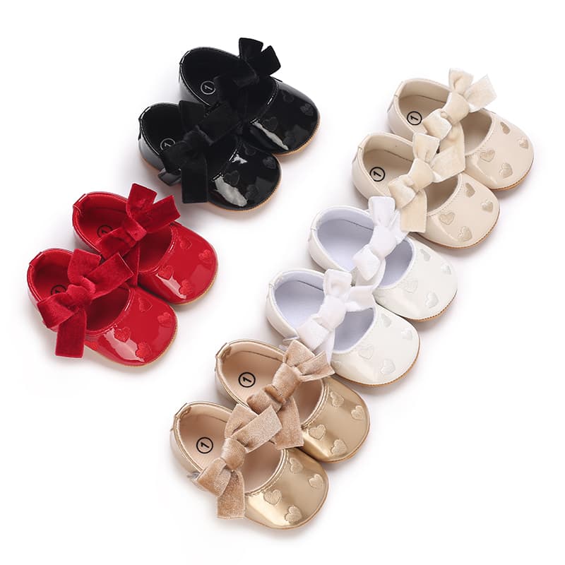 0-18 Meses De Idade Sapatos De Princesa Do Amor Bebê , Borracha Antiderrapantes Para Bebês