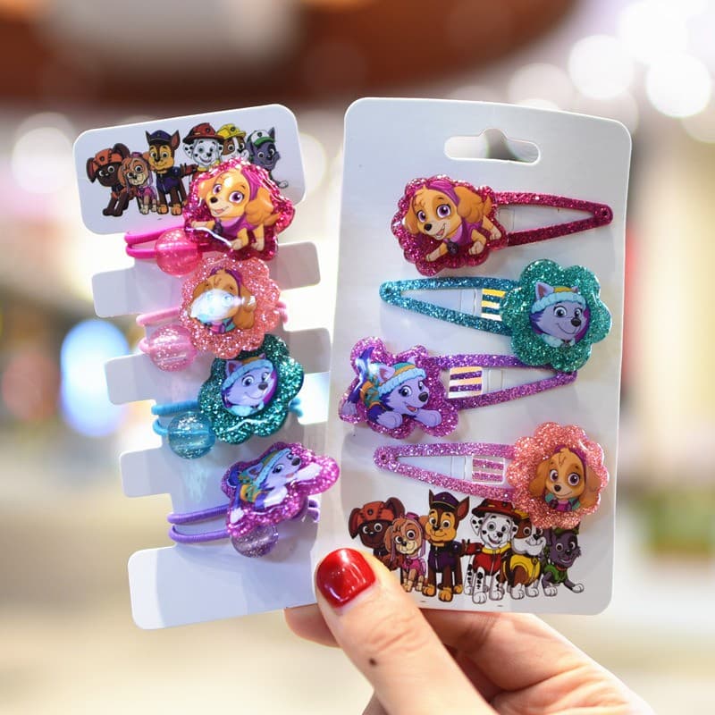 Peças De Patrulha De Patas Grampos De Cabelo De Bebê Presente De Aniversário Conjunto , Filha Moda , Clipes Criança