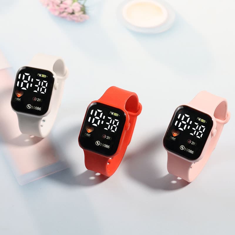 Relógio Eletrônico De Quartzo Para Mulheres Novo À Prova D'água Digital LED Casual Square Senhoras Adora