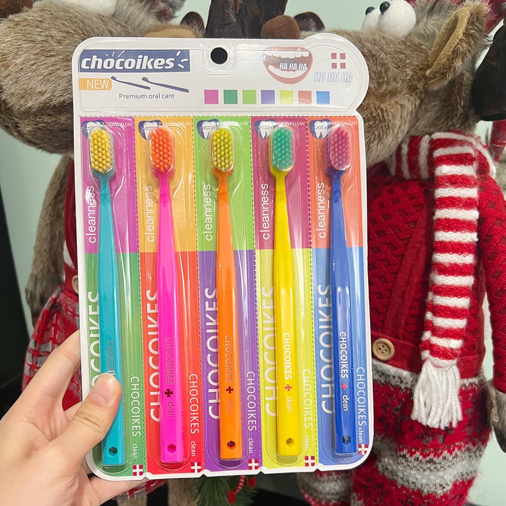 CHOCOIK Escova Dental Ultra Macia Colorida De Alta Qualidade 1pc Para Gengivas Sensíveis