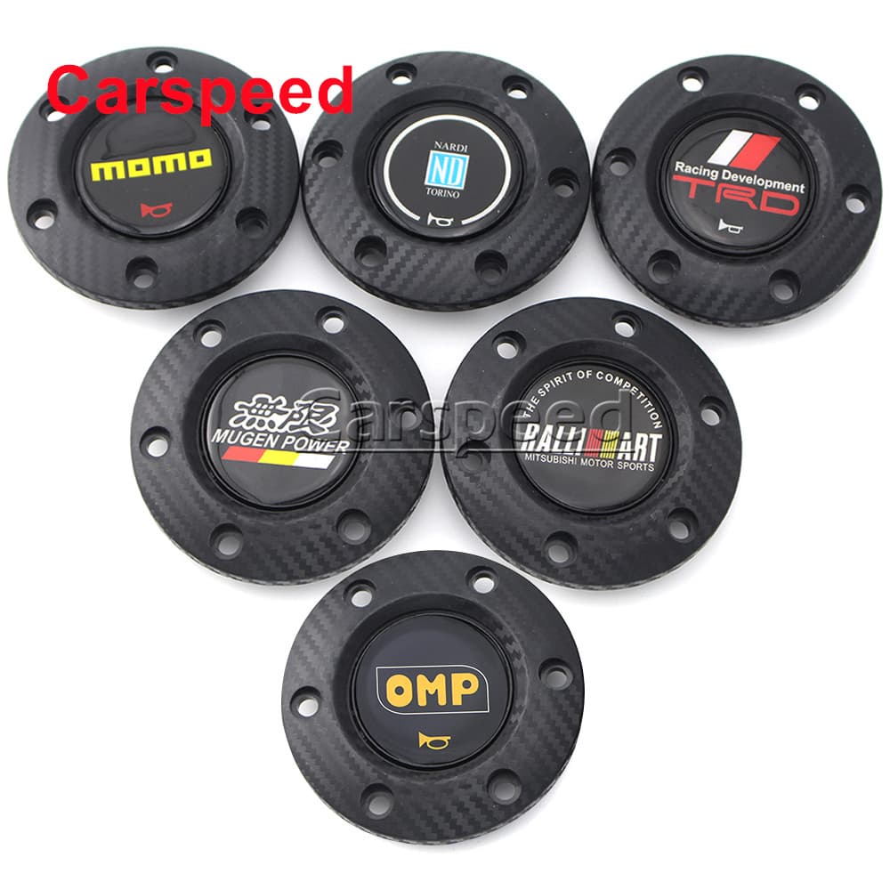 Mugen MOMO OMP Nardi Ralliart TRD Estilo Do Carro De Corrida Volante Chifre Botão Alto-Falante Capa Controle Plástico AB
