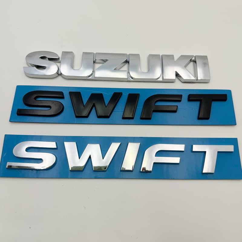 Adesivo De Estilo De Carro Com Logotipo SUZUKI SWIFT De material ABS 3D , Acessório De Decalque Para Guarda-Lamas Do Por