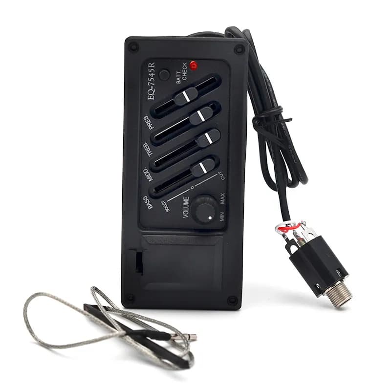 Amplificador Acústico De Guitarra De 4 Bandas EQ 7545R Pickup 6,5mm Saída