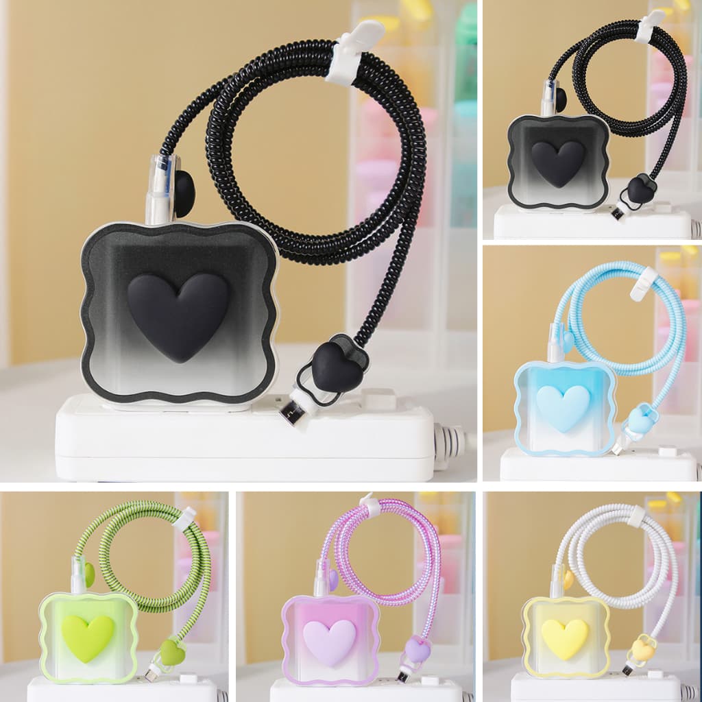 Capa para carregador Xiaomi 67w Amor Protetor Cabo Protetor Carregador POCO Para Note/11/12/13/pro/k60/k50 Redmi