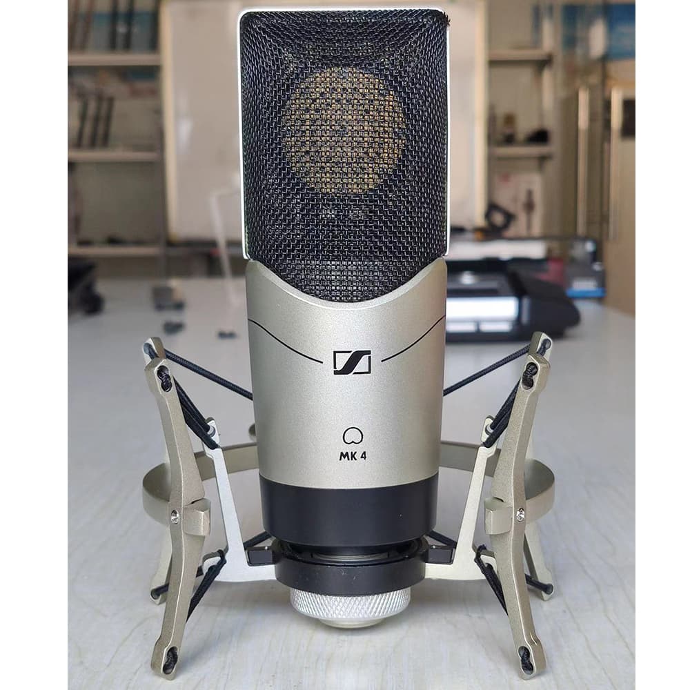 Microfone Sennheiser MK4 Condensador De Diafragma Grande Para Gravaçãos De Estúdio Profissionais