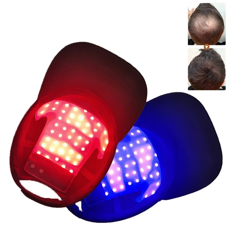 Boné Para Crescimento De Cabelo Com Infravermelho Luz Vermelha E Azul Capa Laser In