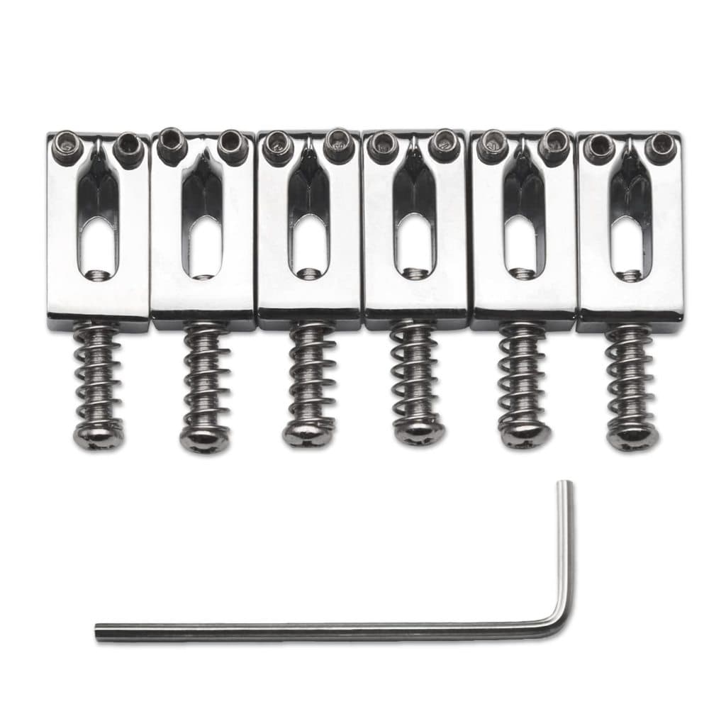 Harpas 6Pcs Metal 10.5mm Guitarra Tremolo Bridge Saddles Para Fender Stratocaster Strat Telecaster Tele Elétrica Prata