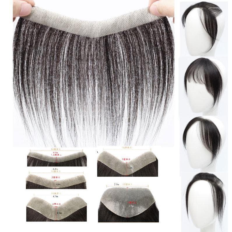 Aplique Artigo decorativo de Cabelo Adesivo Cabelo Humano Cobertura Da Testa Fita Adesiva para Homens e Mulheres
