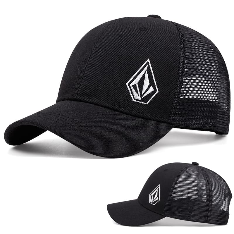 Boné De baseball Fashion Diamond Label Trucker Para Homens Hip Hop casual De Alta Qualidade Chapéu De Malha Ajustável