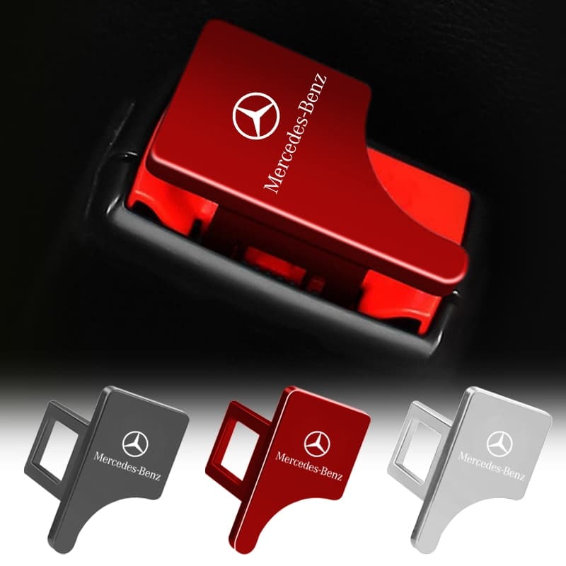 1pcs 3 Opção De Cor Fivela De Segurança Do Carro Desenho Emblema Trava Metálica Cinto Para Mercedes Benz Classe W212 W211 W210 W203 W204 W205 CLA GLK CLS A C E