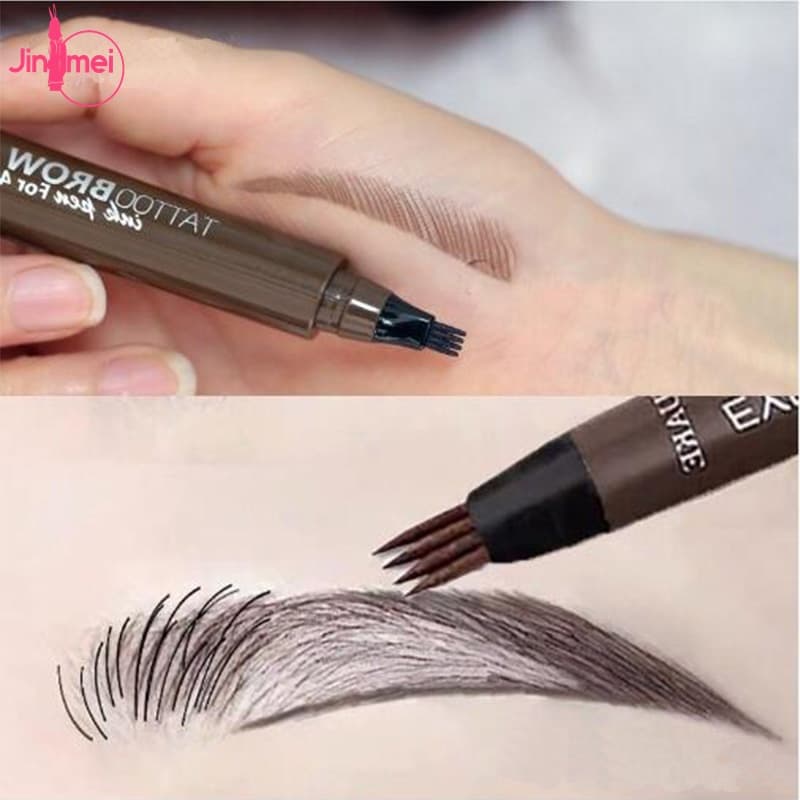Caneta De Sobrancelha 4D 4D À Prova D'água Fina Imitação De Ecologica Para/Maquiagem/Olhos Makup