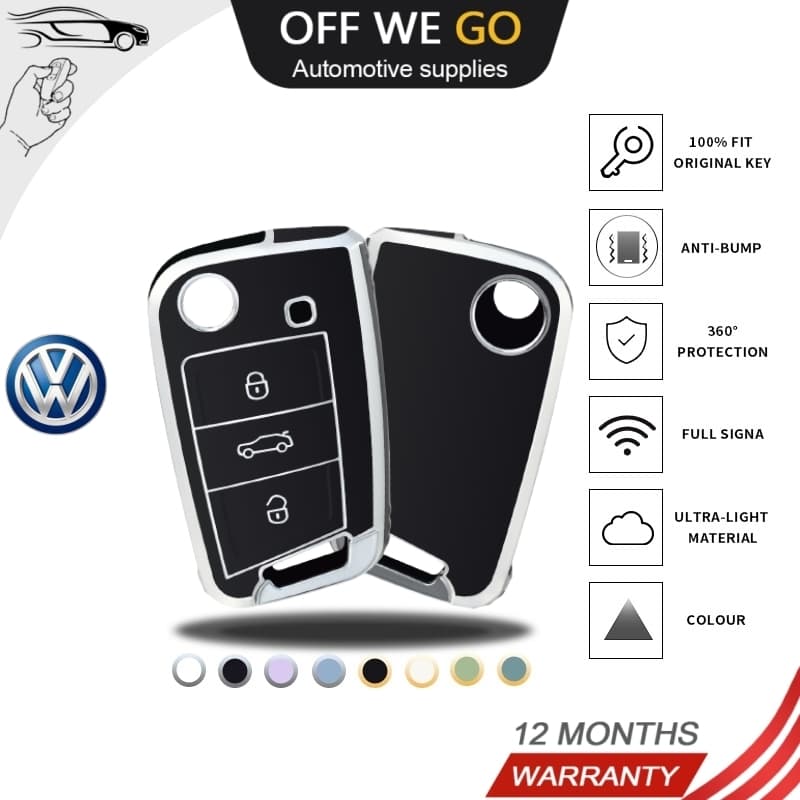 Capa Completa Para Chave De Carro TPU Moda Fob VW Volkswagen Golf 7 MK7 Tiguan MK2 SEAT Ateca Leon FR 2 Ibiza Skoda