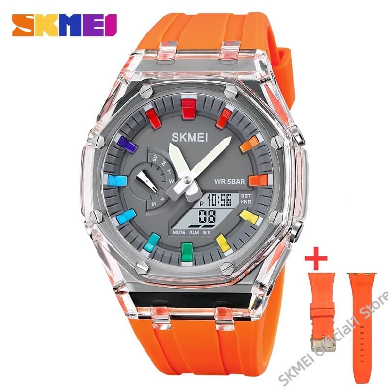 SKMEI 2100 Homens Ao Ar Livre Digital Colorful LED À Prova D'água Reloj HombreExquisite Gift Watches