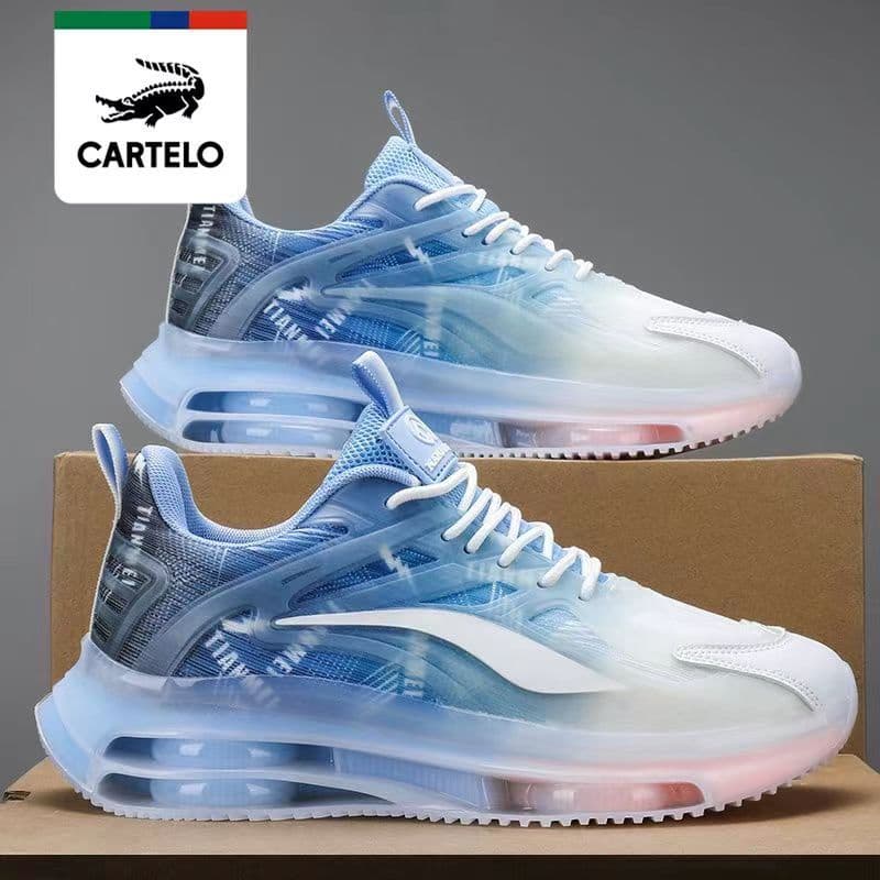 Cadillac Crocodilo Almofada De Ar Calçado Esportivo Masculino De Outono Malha Respirável Casual Sola Macia Absorvente De Choque Corrida De Calçados De Moda Frias