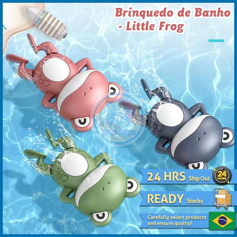 Brinquedo de banho Pequeno Sapo/Crianças Água Brinquedo Brinquedo Bebê Natação Banho Companheiro Brinquedo