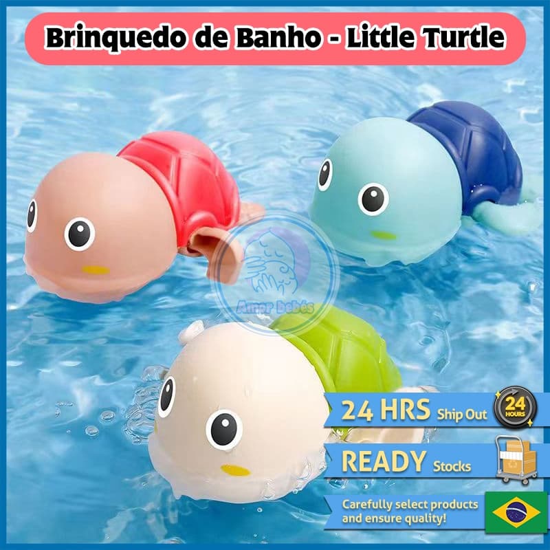 Brinquedos De Banho Tartaruga Pequena para crianças, brinquedos de natação