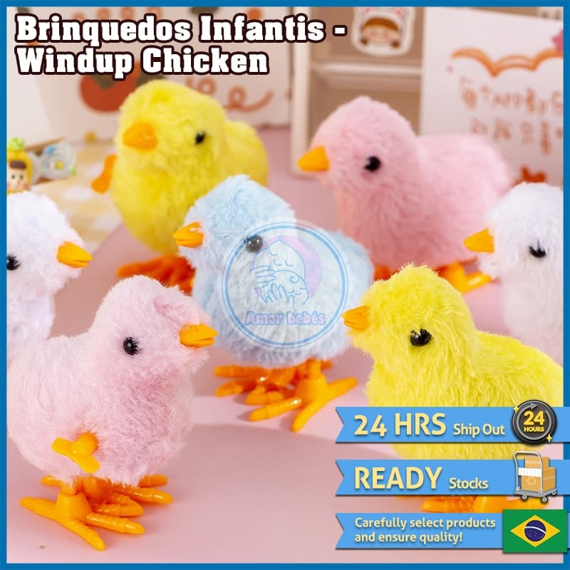 Brinquedo de frango/fofo peludo frango/brinquedo de pelúcia/andar frango/bebê brinquedo