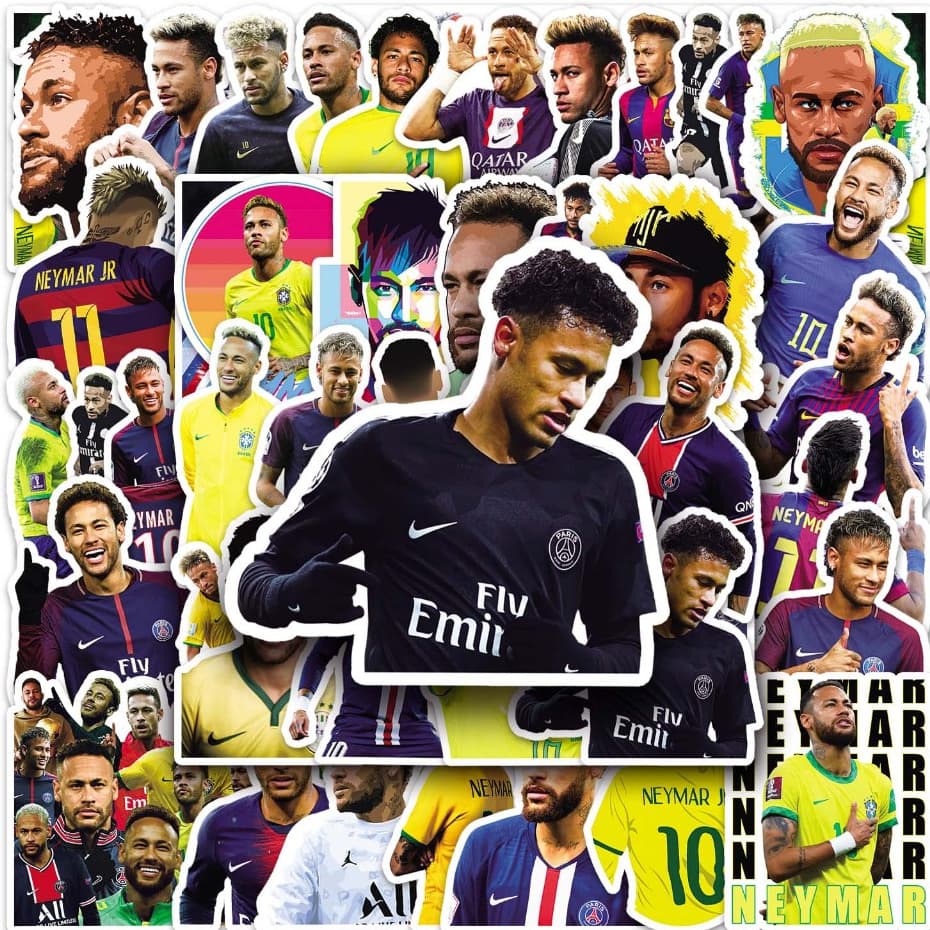 50 Pçs Legal Neymar Jogador De Futebol Moda Graffiti Adesivos À Prova Dwaterproof Água Para Telefones DIY Portátil Guita