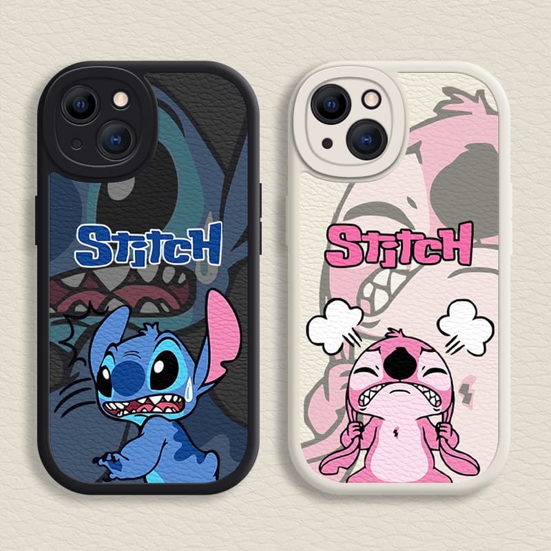 Capa Flexível Para iPhone 14/13/12/11 Promax Desenho Stitch 6/7/8 Plus/X/XR/Xs Max