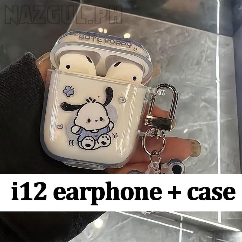 [i12 Fones De Ouvido + Estojo] tws inpods i12 Sobre hifi Sem Fio bluetooth Para Andróide Vem Com Uma Capa Protetora De Desenho Animado