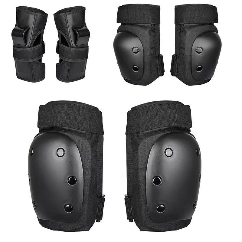 Conjunto completo de Equipamento de Skate Protetor de Skate Conjunto profissional de Pads de Joelheira Resistente 6pcs