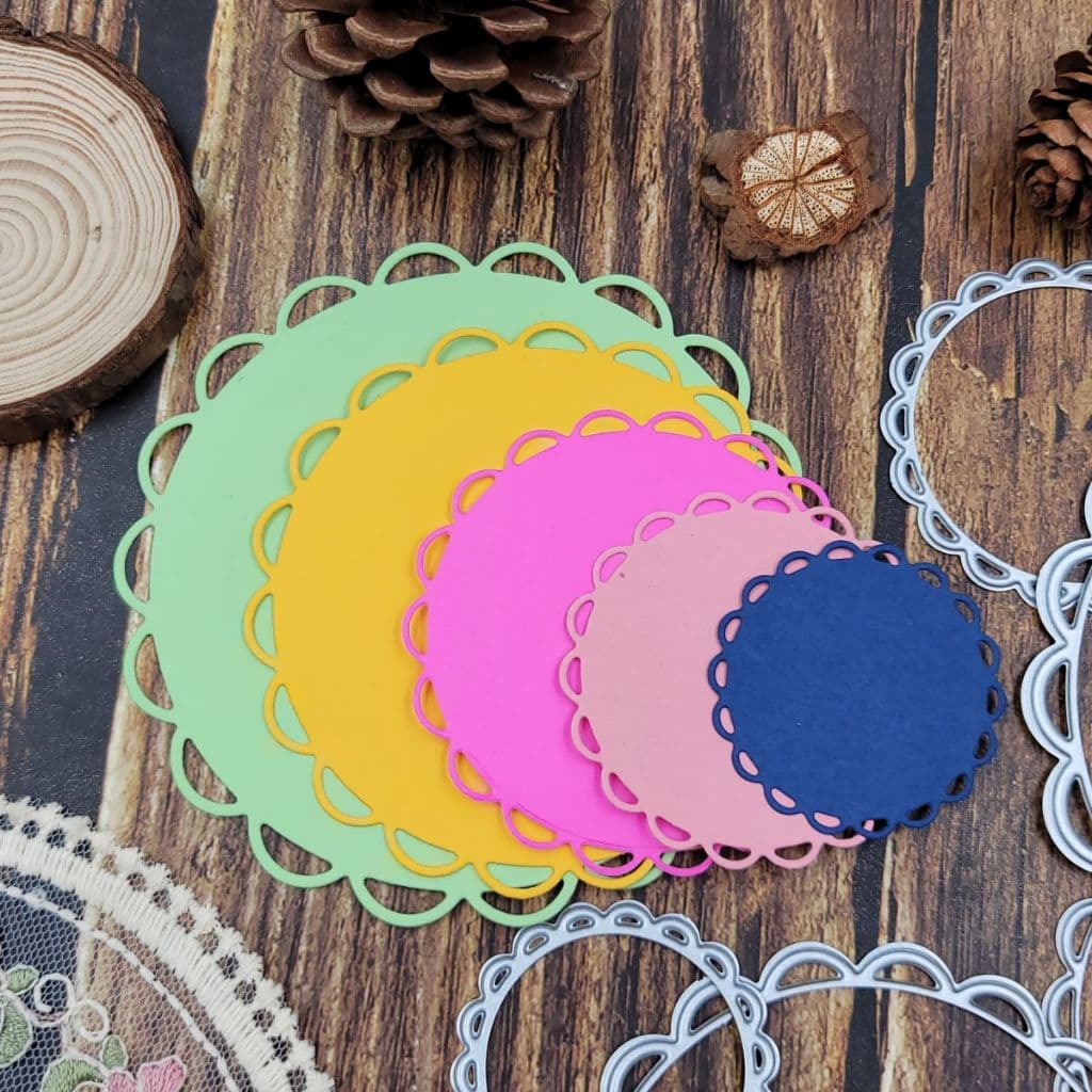 1PC Moldura De Corte De Metal Em Círculo/Estrela Para Fabricação De Cartões , Artesanato Artesanal De Bricolage Stencil
