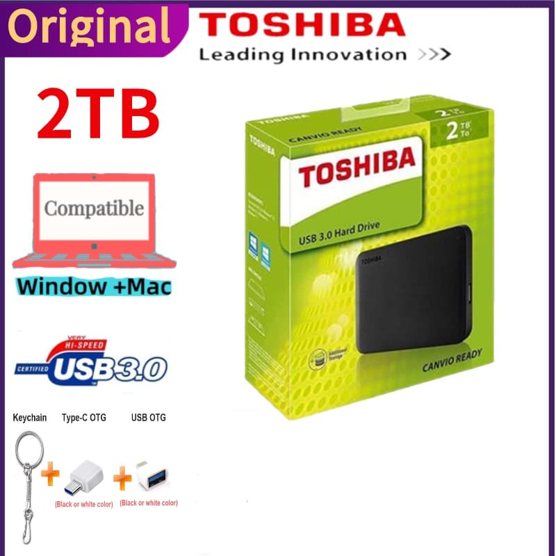 Toshiba Disco rígido externo 🔥1TB 2TB 4TB🔥 External Hard Drive HDD USB 3.0  Portable HD Externo 2TB Hard Drive