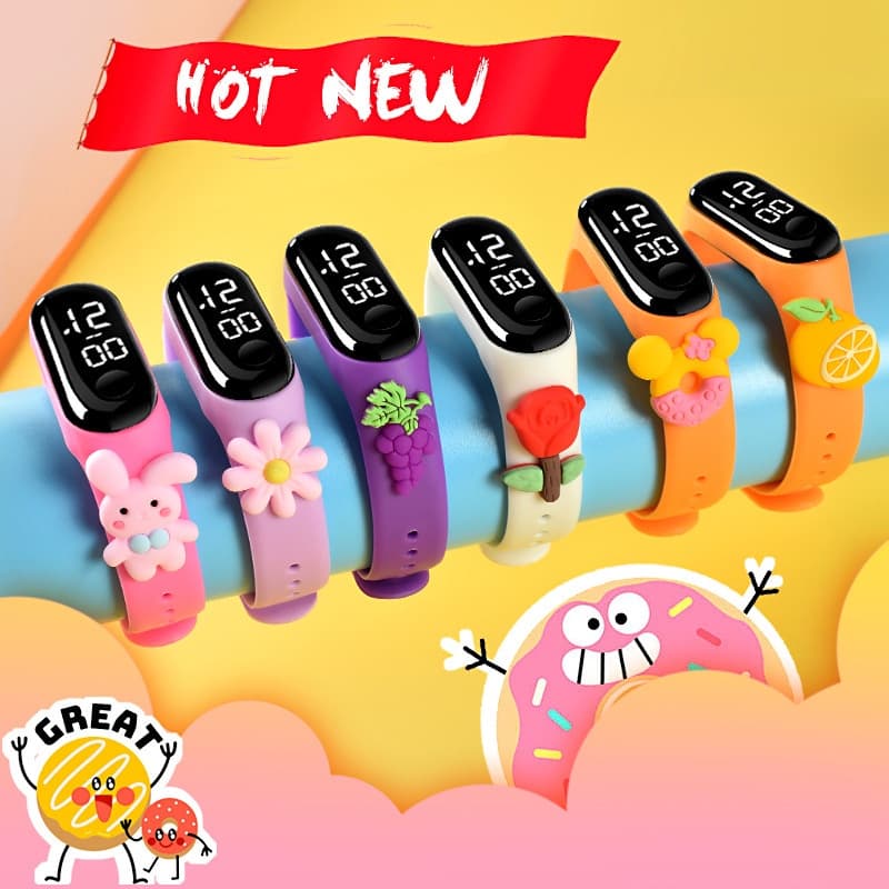 Novo Relógio De Verão Sorvete M3 Doll LED Elétrico Boneca Fofo Estudante Nadador Simples À Prova D'água