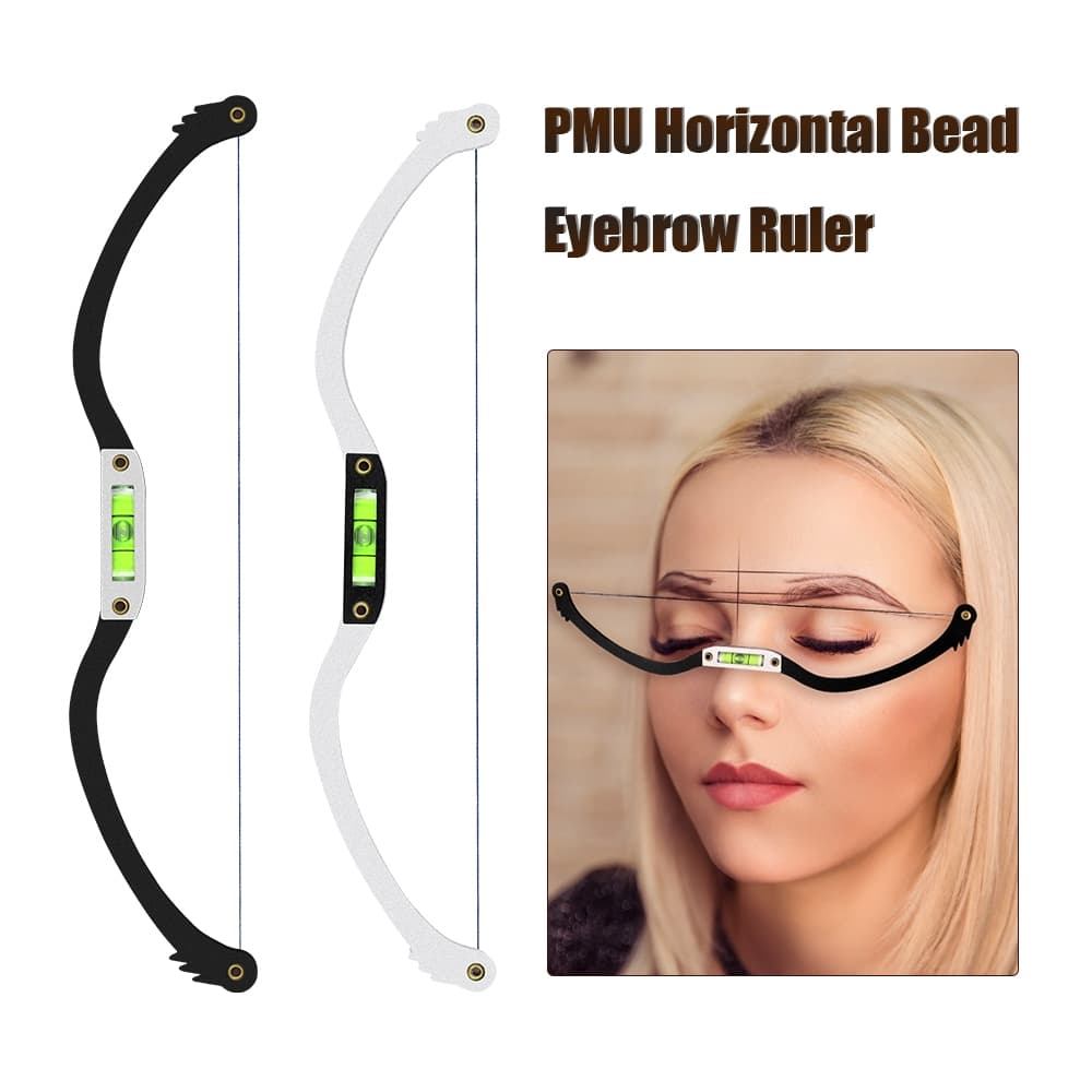 Semi-Permanente Posicionamento De Sobrancelhas Régua De Marcação De Cordas Metálicas Microblading Horizontal Tattoo Bead Mapping Medição