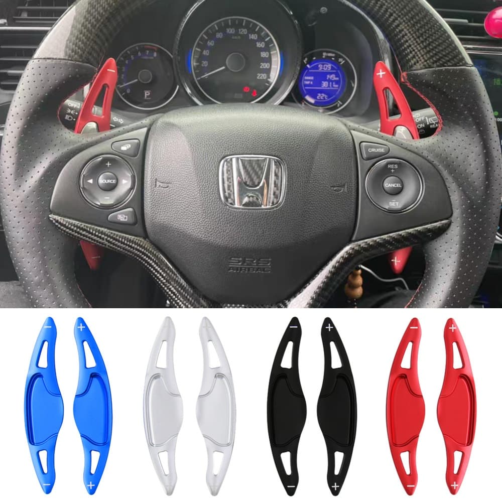 Honda HR-V HRV 2016-2022, Fit 2018-2021, City 2015-2021 EX/EXL adesivos de extensão de paddle shift no volante do carro