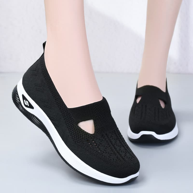 Sapatos Casuais Ultraleves Femininos De Verão Vulcanizados Com Sola Plana Respirável Tênis Suaves