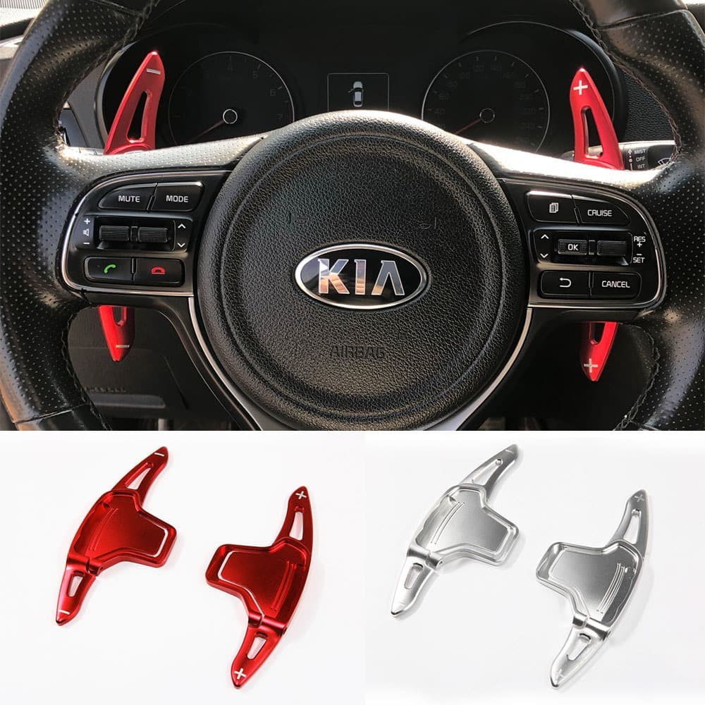 Para KIA Sportage 2017 2018 Volante Do Carro Shifter Pás Engrenagem DSG Extensão Acessórios