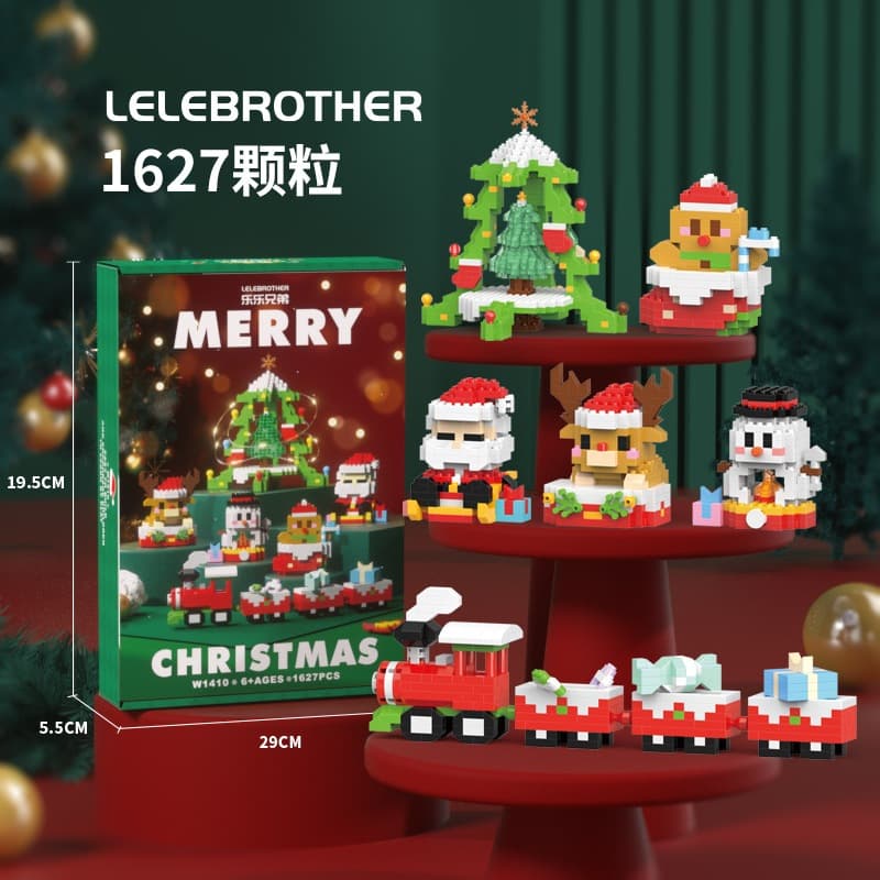 Decorações de Natal Usam Blocos de Natal Temáticos de Natal Blocos de Natal para Montagem de Bebês Brinquedos
