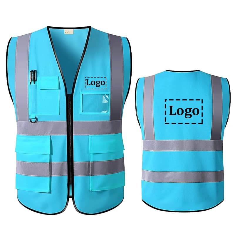 Colete De Segurança Com Nome De Logotipo Personalizado Que Imprime Trabalho De Alta Visibilidade