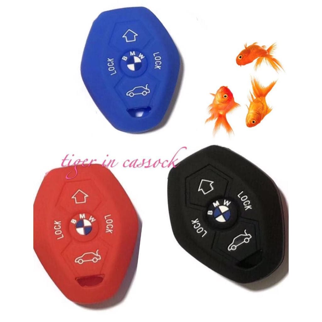 Capa De Chave De silicone Para Proteger E Decorar Antigo BMW E46 E39 E63 E36 E81 Z3 Z4X5 Série Três Botões Remota Reta