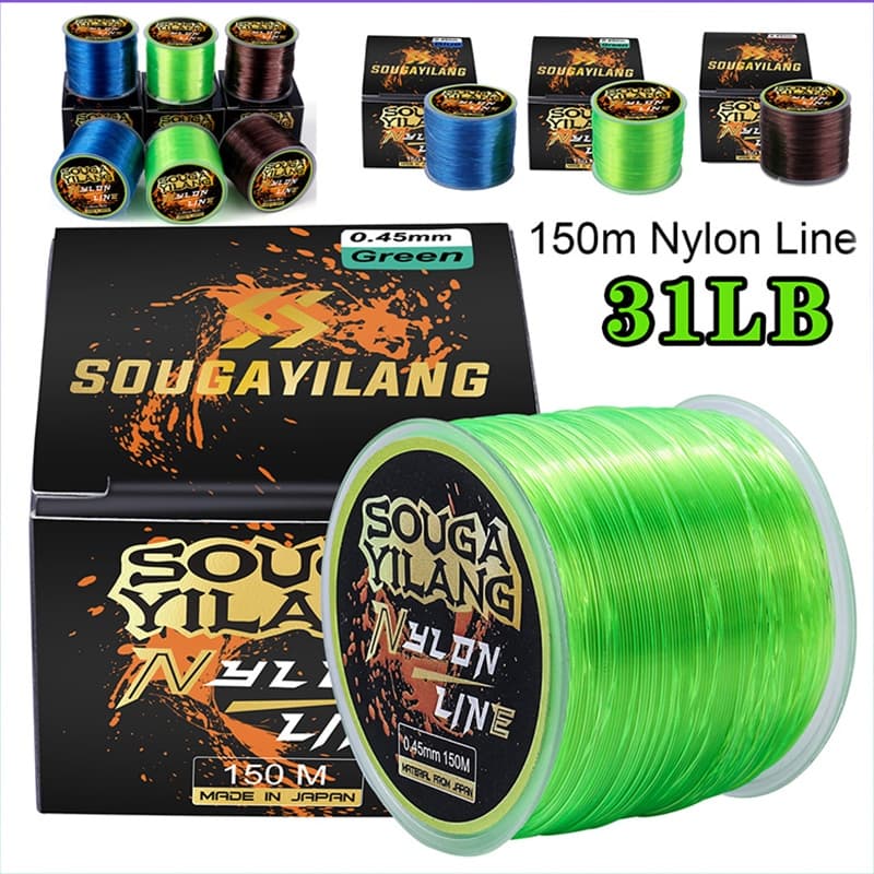 Sougayilang 150M Linha De Pesca De Nylon 5.29-31.26lb Acessórios