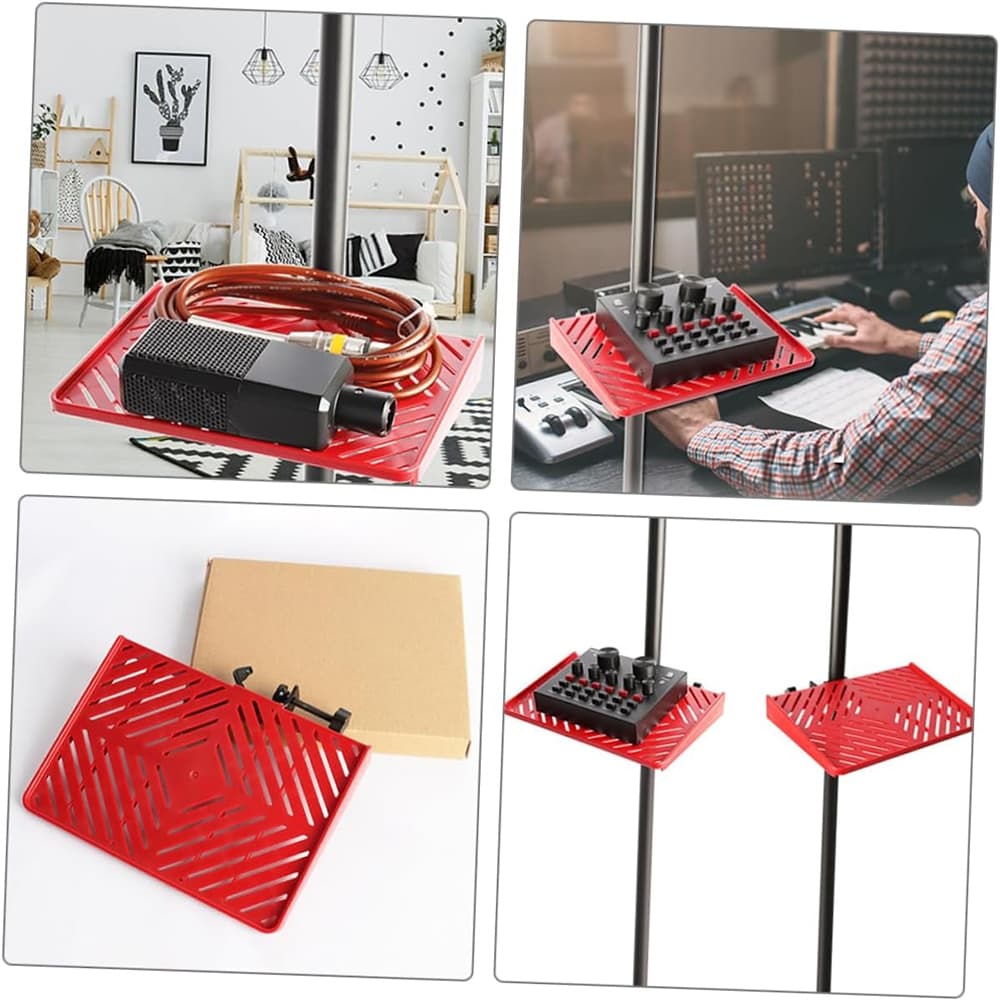 Suporte Para Telefone Celular Rack Microfone Prateleira Bandeja De Música Transmissão Ao Vivo Braçadeira Na Placa De Som