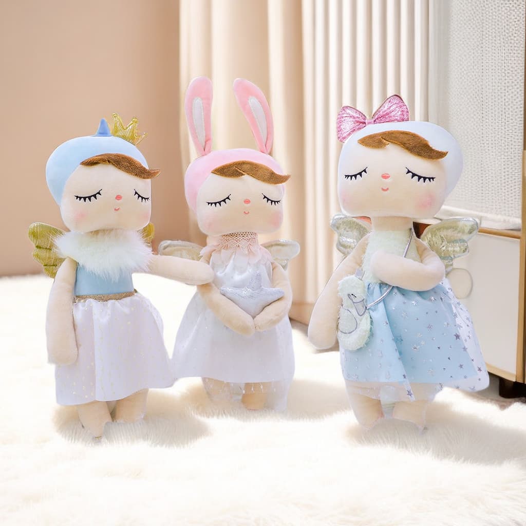 Boneca Metoo Angela Kawaii Boneca de pelúcia Aniversário Brinquedo Presente de feriado Boneca infantil