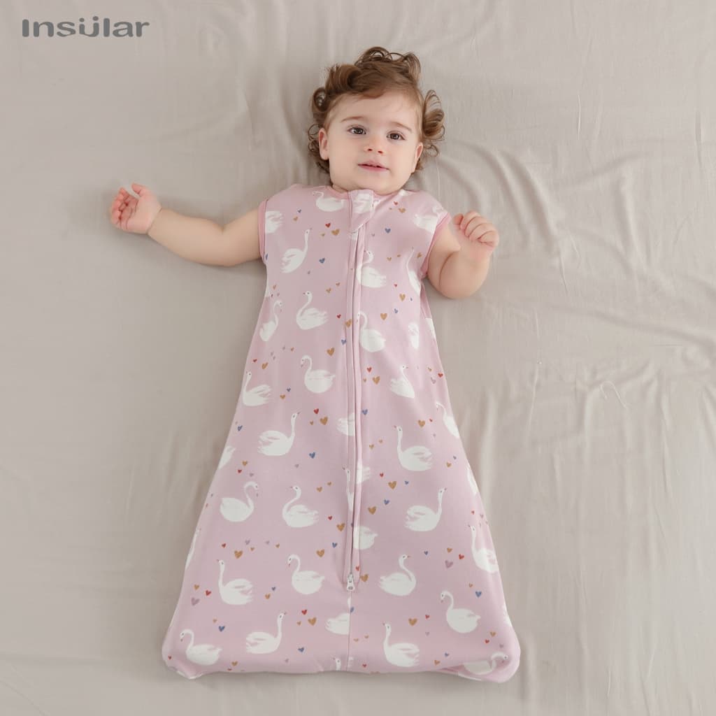 Insular Sem Mangas Colete Saco De Dormir Do Bebê Algodão Fino Respirável Pijamas Anti-Chute Casulo Para Recém-Nascidos C
