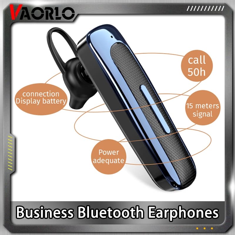 VAORLO Fone De Ouvido Bluetooth 5.1 Sem Fio , Esportivo À Prova D'água , Fones Business Earhook Para Caminhões Cancelamento