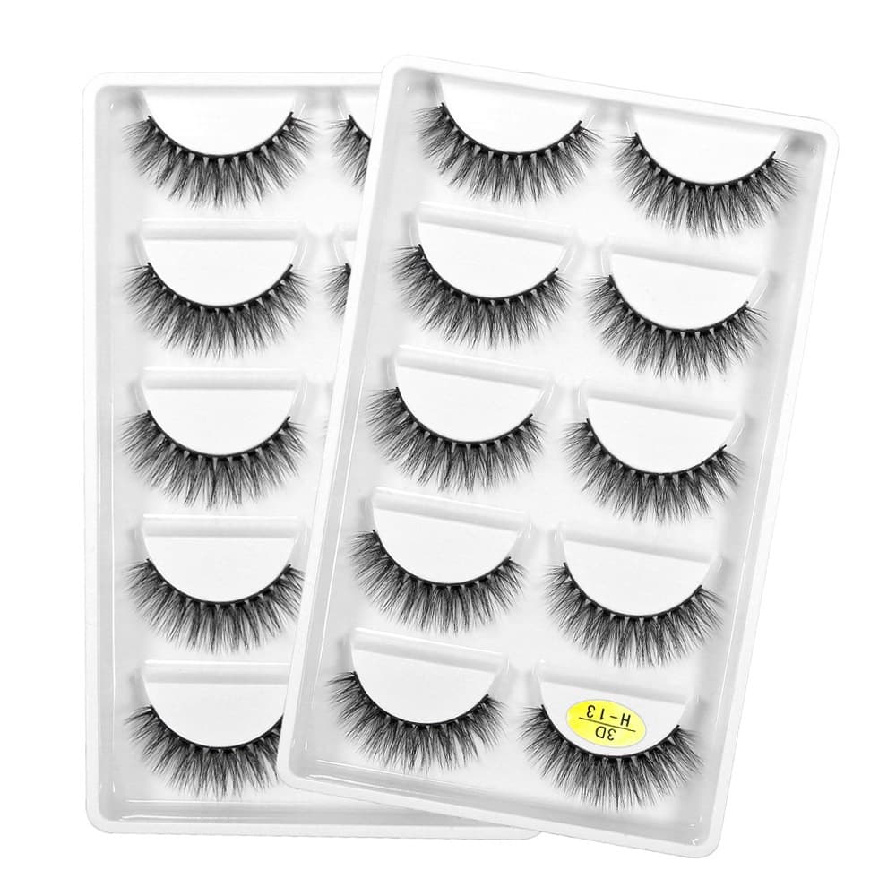3d 5 Pares Cílios Falsos Cílios Naturais Feitos à Mão, Modelo H01 H13 H16 G800 G805 G806
