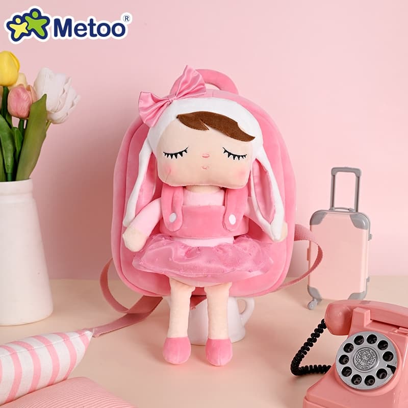 Metoo Bolsa Escolar Destacável de Pelúcia Crianças Brinquedo de Menina Kawaii Boneca Bonita Mochila de Jardim Infância