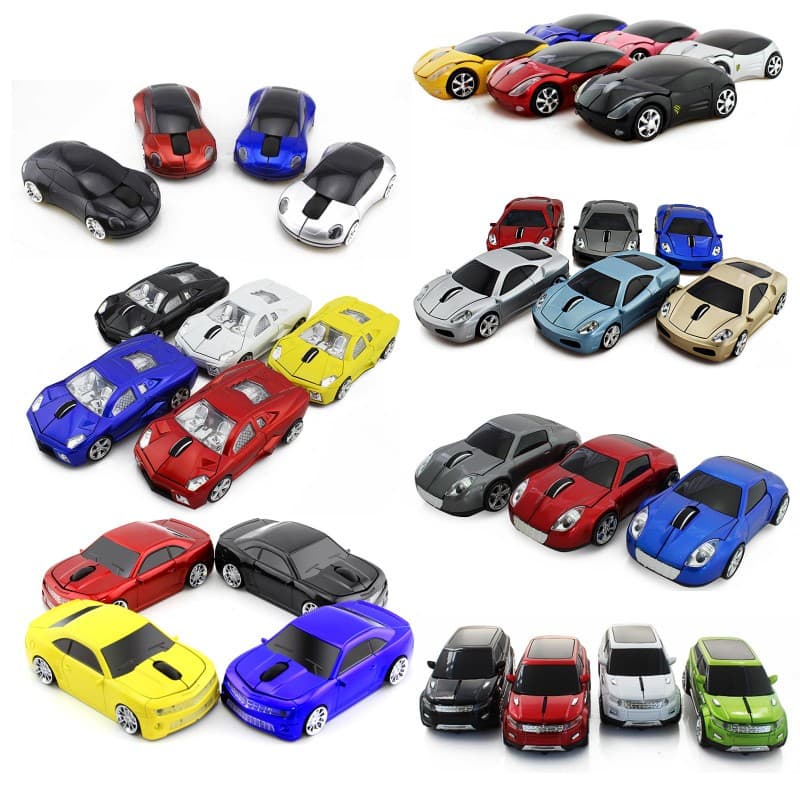 Mouse Receptor USB Versão Bateria Esportivo Para Carro Com Luz Led