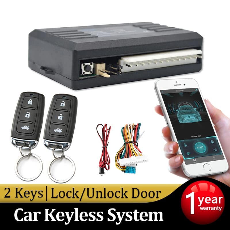Alarme Automotivo De Carro Controle Alarme Bluetooth Controle APP Universal Com 2 Controles